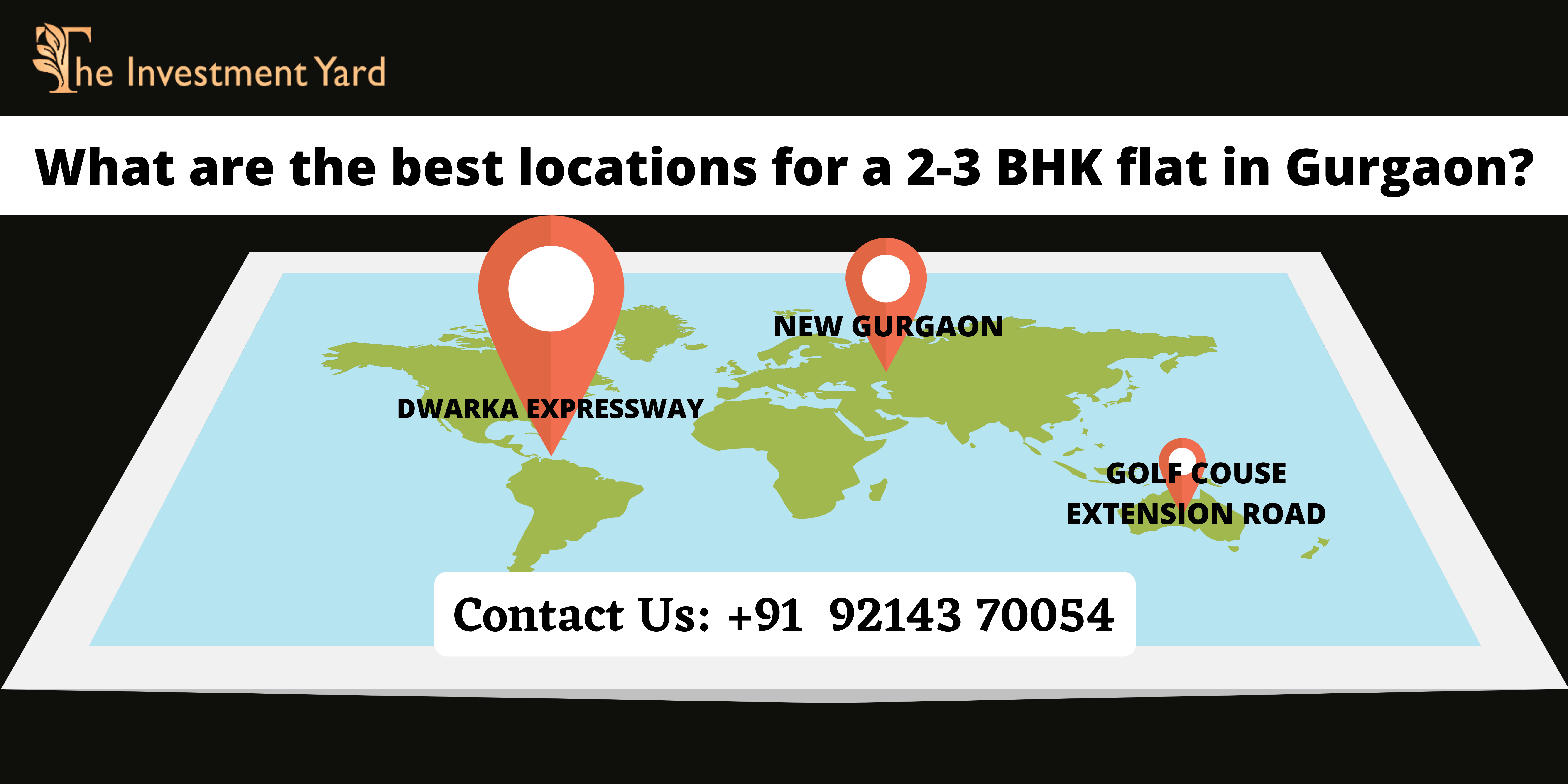 What are the best locations for a 2-3 BHK flat in Gurgaon?