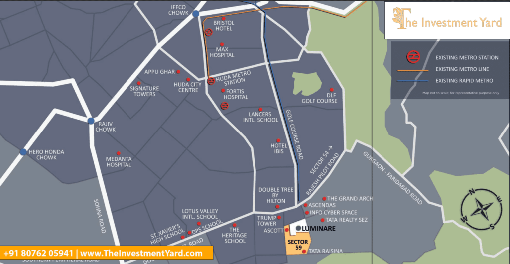 Mahindra Luminare location map