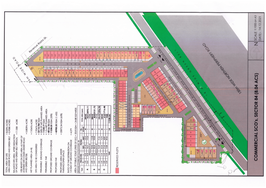 dlf garden city central commercial sco plots sector 84 gurgaon site plan